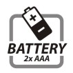 2x Mikrotužková baterie AAA